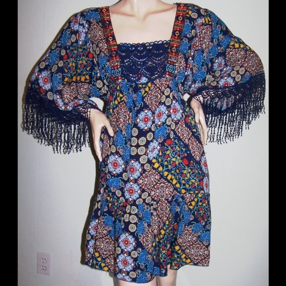 live and let live Dresses & Skirts - Live & Let Live Boho Dress w/Fringes - HOST PICK